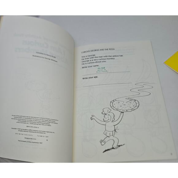 Curious George Book Lot of 8 H.A. Rey 1960s 1980s Hardback Paperback - Picture 15 of 16